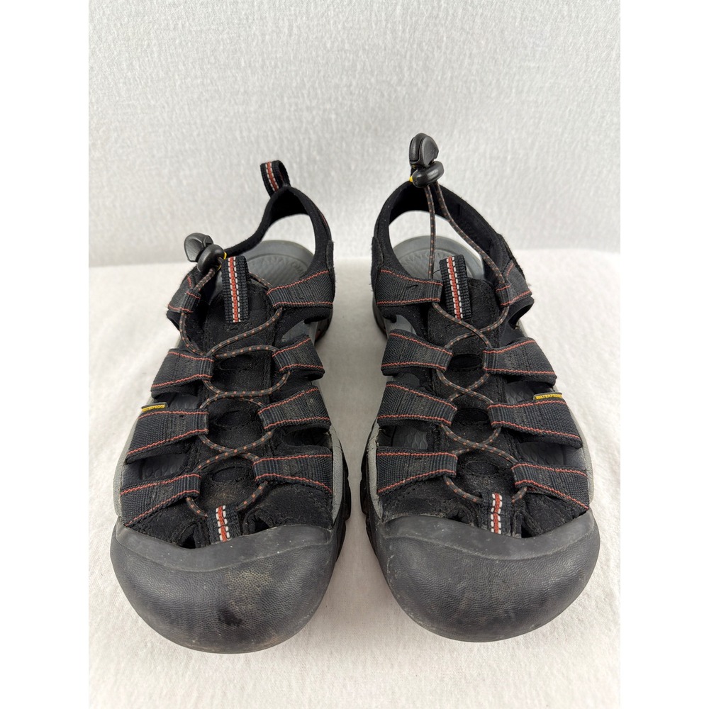 KEEN Newport H2 Womens 10.5 Black Red Waterproof Hiking‎ Sport Sandals Shoes
